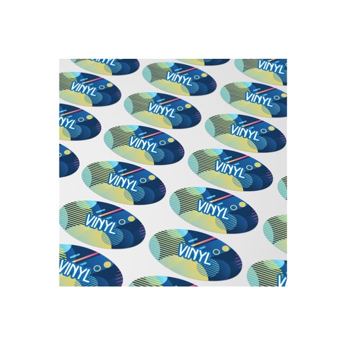 Vinyl Sticker Ovale 20x10mm Vinyl Sticker Ovale 20x10mm