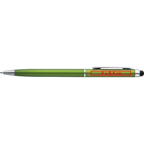 Plastic ball pen with touch function