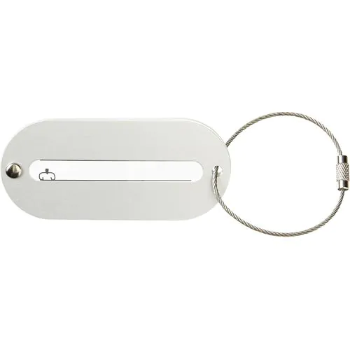 Aluminium luggage tag Isa