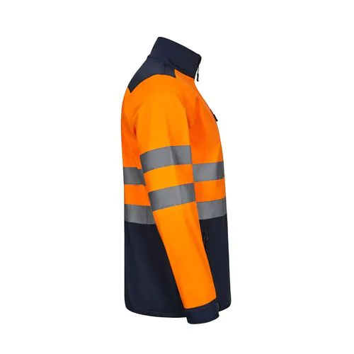 VL HESTIA. Two-tone soft shell jacket (280g/m²), in polyester (96%) and elastane (4%)