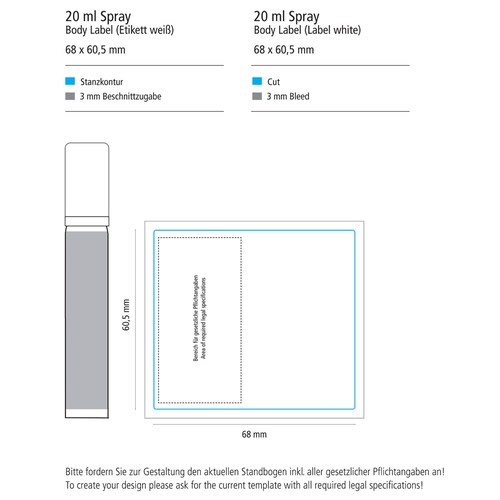 Insect Repellent Spray (sensitive), 20 ml, Body Label Insect Repellent Spray (sensitive), 20 ml, Body Label