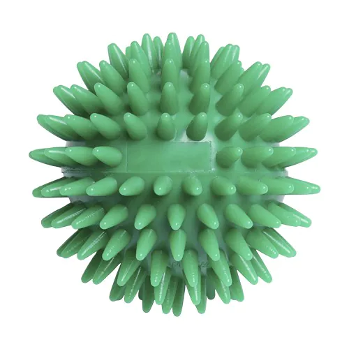 Balle de massage hérisson avec gaufrage rectangulaire (78 mm, couleur personnalisée), "Made in Germany"