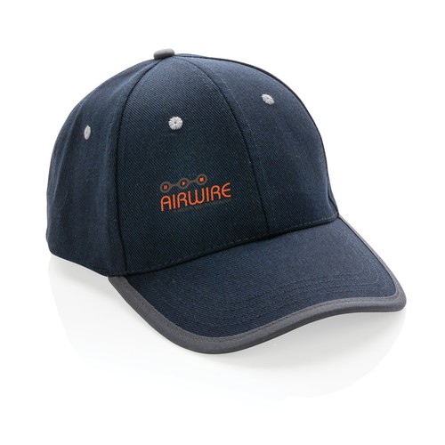 Impact AWARE™ Brushed rcotton 6 panel contrast cap 280gr Impact AWARE™ Brushed rcotton 6 panel contrast cap 280gr
