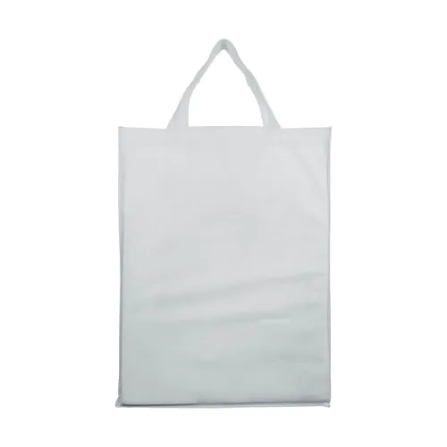 80 g/m2 non-woven fabric foldable shopping bag with gusset and short handles 80 g/m2 non-woven fabric foldable shopping bag with gusset and short handles