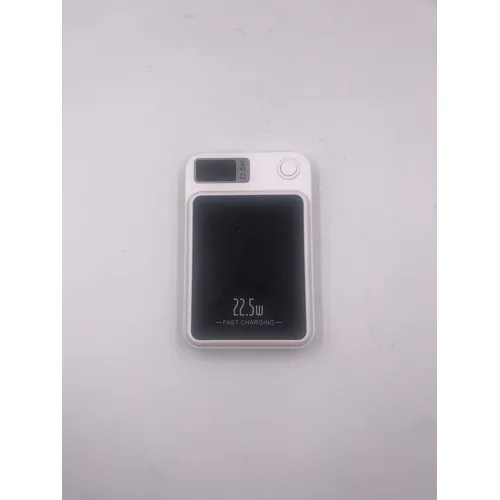 Banque d'alimentation magnétique PB-69 QI Chargement sans fil 5000 mAh Blanc Banque d'alimentation magnétique PB-69 QI Chargement sans fil 5000 mAh Blanc