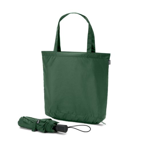 SKYLAR. Ombrello 2 in 1 con borsa per la spesa in poliestere riciclato inclusa SKYLAR. Ombrello 2 in 1 con borsa per la spesa in poliestere riciclato inclusa