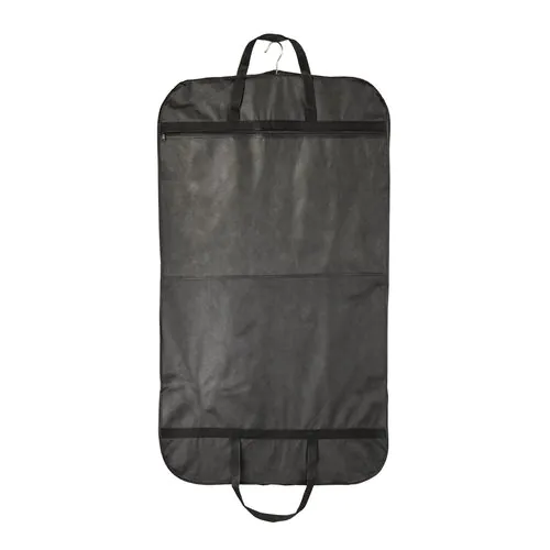 80 g/m2 non-woven fabric garment bag for travelling with external compartment 80 g/m2 non-woven fabric garment bag for travelling with external compartment
