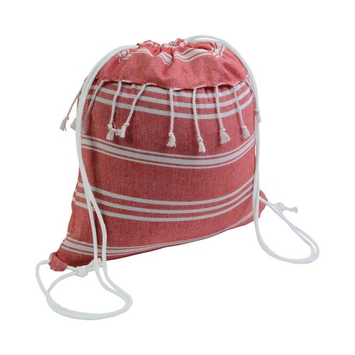 180 g/m2 cotton fouta backpack with drawstring closure 180 g/m2 cotton fouta backpack with drawstring closure