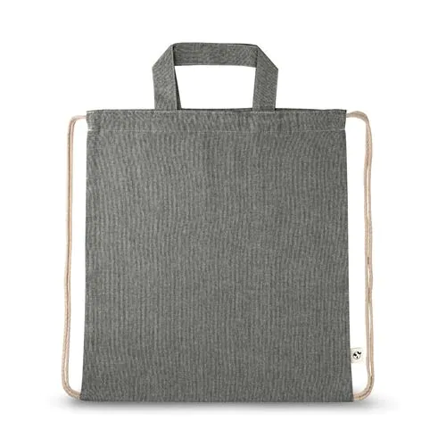 RISSANI. Drawstring bag with recycled cotton (70%) and polyester (30% rPET) (140 g/m²)