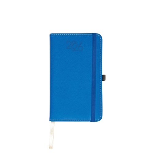 Agenda quotidien de poche 2026, couverture rigide en PU thermocollé avec piqûres Agenda quotidien de poche 2026, couverture rigide en PU thermocollé avec piqûres