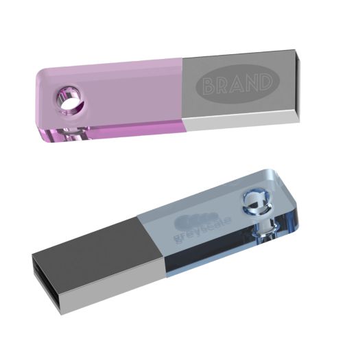 Metal and Plexiglas USB key Shark Color