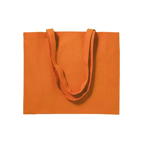 200 g/m2 cotton shopping bag, long handles and gusset