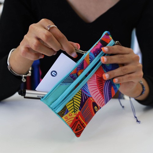 CASE WITH CUSTOMIZABLE RPET POCKET CASE WITH CUSTOMIZABLE RPET POCKET