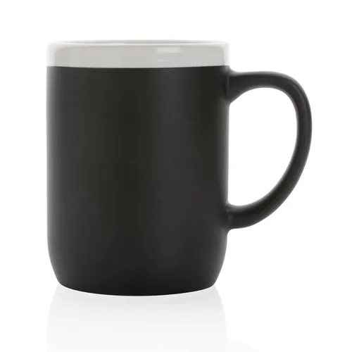 Ceramic mug with white rim 300ml Ceramic mug with white rim 300ml