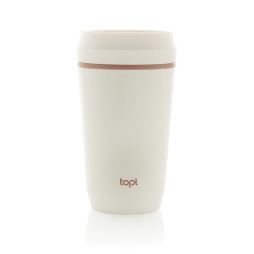 Bicchiere Topl in rPlastica con tappo 360 brevettato 354ml