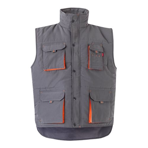 VL NERGAL. Chaleco acolchado, bicolor, multibolsillos (120g/m²), en poliéster (100%) VL NERGAL. Chaleco acolchado, bicolor, multibolsillos (120g/m²), en poliéster (100%)