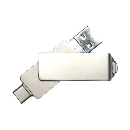 Clé USB 4en1 OTG 05 USB 2.0 Flash Disk 64 Go Argent