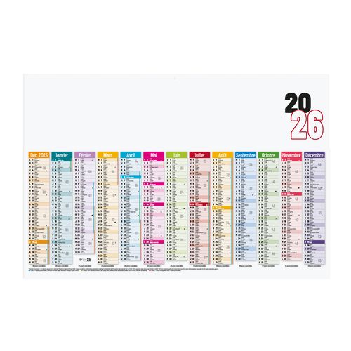 CALENDRIER BANC. 2026 13 M 1F
