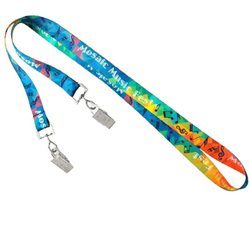 Custom Open-Ended Satin Lanyards - Full Colour Print Custom Open-Ended Satin Lanyards - Full Colour Print