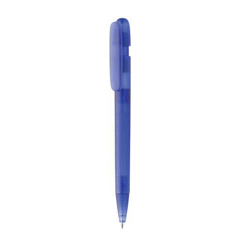 Stylo transparent en ABS recyclé et certifié GRS Devin