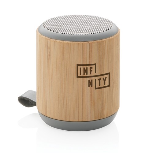 Speaker wireless 3W in bambù e tessuto Speaker wireless 3W in bambù e tessuto