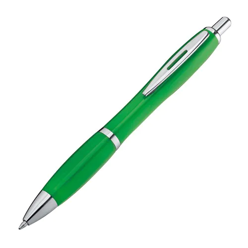 Bolígrafo plástico multicolor con clip metálico