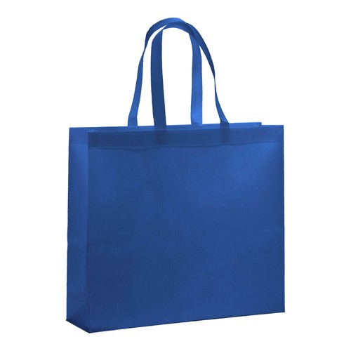80 g/ m2 R-pet heat-sealed shopping bag with gusset