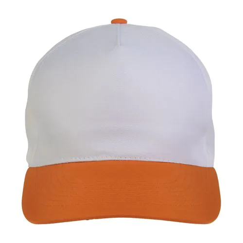Polyester 5-panel cap with adjustable velcro strap