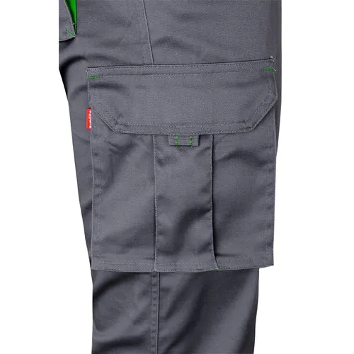 VL FIDES. Two-tone, multi-pocket stretch trousers (240g/m²), in cotton (46%), EME (38%) and polyester (16%) VL FIDES. Two-tone, multi-pocket stretch trousers (240g/m²), in cotton (46%), EME (38%) and polyester (16%)