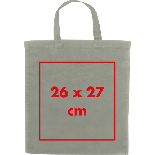Cotton bag with short handles