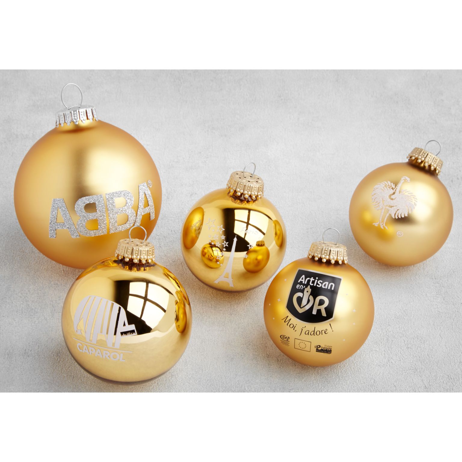 Christmas baubles with logoprint - 7cm - 1c Christmas baubles with logoprint - 7cm - 1c