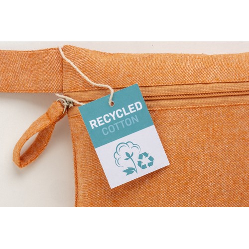Document holder made of 180 g/m2 recycled cotton with zipper closure, GRS certified Document holder made of 180 g/m2 recycled cotton with zipper closure, GRS certified