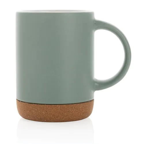 Taza de cerámica con base de corcho 280ml. Taza de cerámica con base de corcho 280ml.