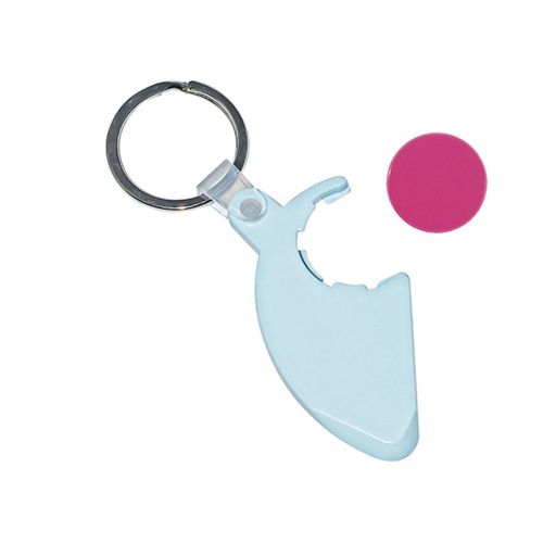 sleutelhanger met winkelmuntje sleutelhanger met winkelmuntje