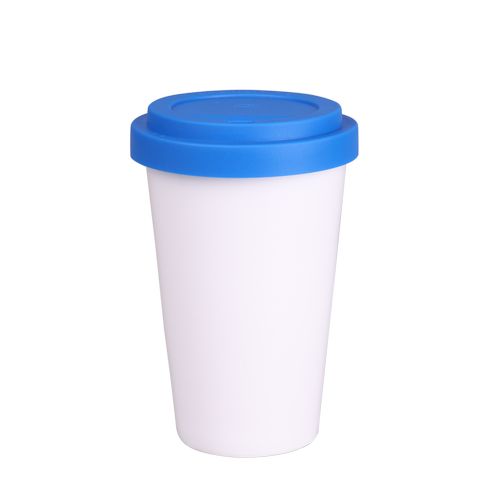 Beker Freedom Classic 280ml wit/blauw