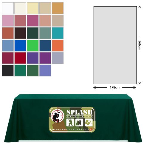 Nappe en tissu de qualité supérieure - 178x366cm (table de 8 pieds - hauteur moyenne) Nappe en tissu de qualité supérieure - 178x366cm (table de 8 pieds - hauteur moyenne)