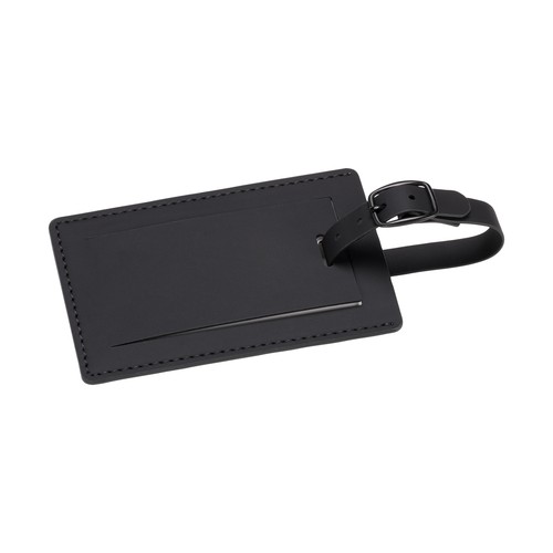 Etichetta per bagagli in soft PU. Con cartoncino interno per nome e dati di contatto Etichetta per bagagli in soft PU. Con cartoncino interno per nome e dati di contatto