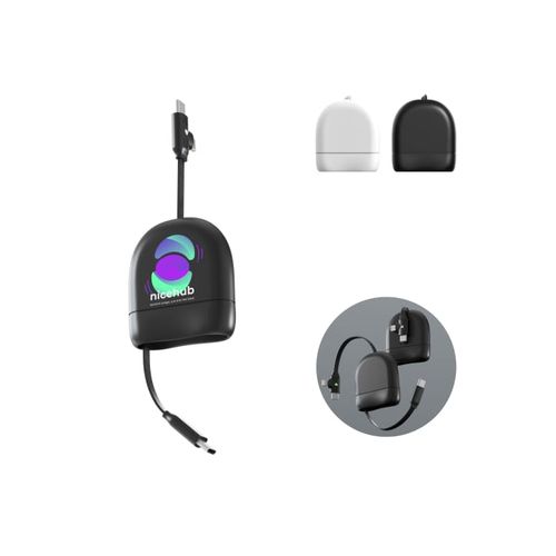 Xoopar ICE-R Retractable USB-C and Lightning Cable 60W 1 Meter Xoopar ICE-R Retractable USB-C and Lightning Cable 60W 1 Meter