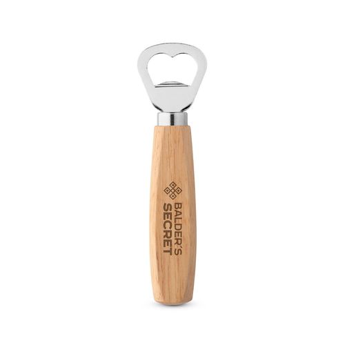 HOLZ. Flessenopener van metaal en hout HOLZ. Flessenopener van metaal en hout