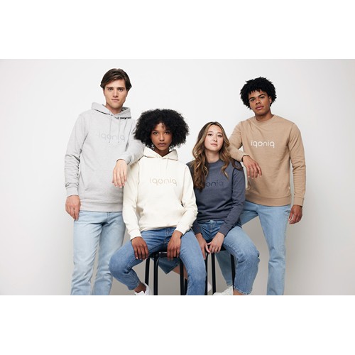 IQONIQ Denali gerecycled katoen sweater ongeverfd