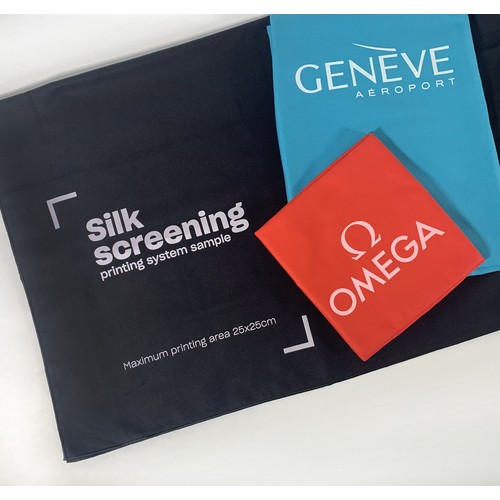 Microfiber towel in silk screening