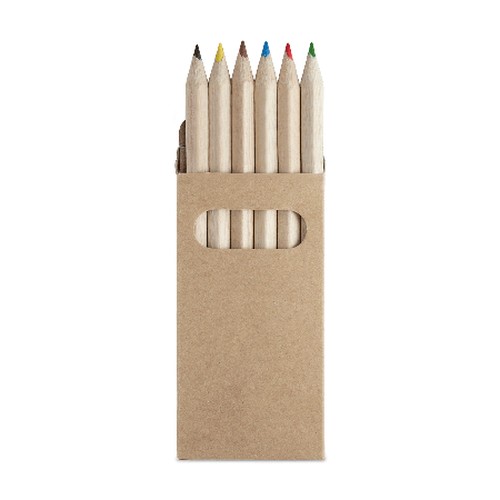 ARA 6 crayons de couleur