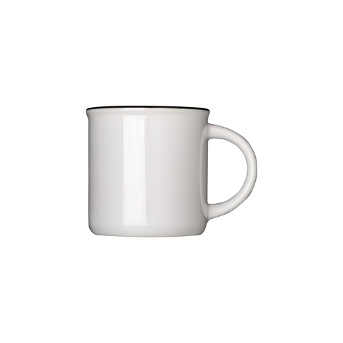 240 ml Vintage-Keramikbecher mit Sublimationsbeschichtung und farbigem Rand 240 ml Vintage-Keramikbecher mit Sublimationsbeschichtung und farbigem Rand