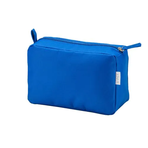 Beauty case en polyester recyclé R-PET avec fermeture éclair Beauty case en polyester recyclé R-PET avec fermeture éclair