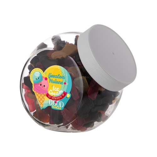 Medium glass jar 0,9 liter Medium glass jar 0,9 liter