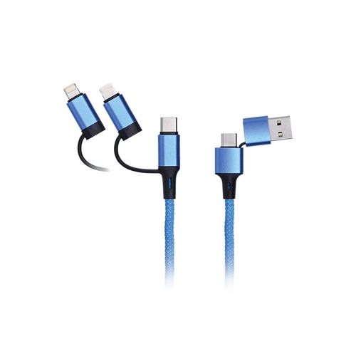 6-IN-1 FAST CHARGING AND DATA TRANSFER SPRING RETRACTABLE CABLE