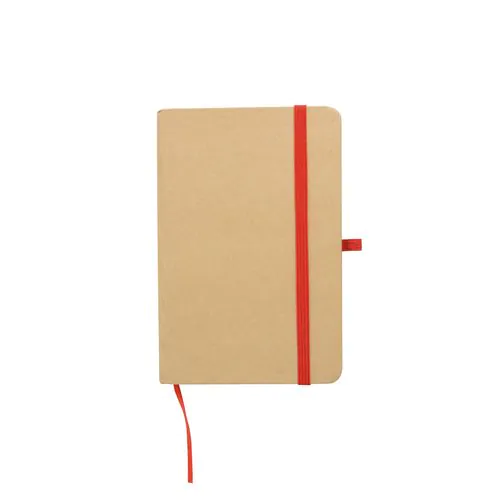 Bloc-notes en carton recyclé avec détails colorés