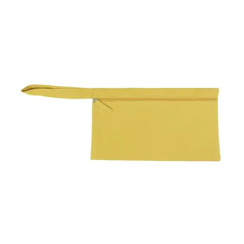 Polyester briefcase with zip closure and handle