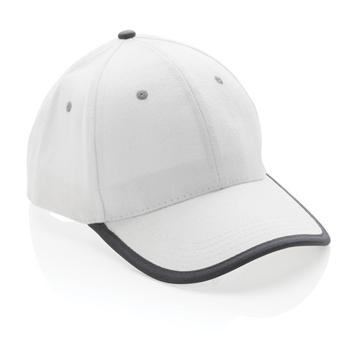 Casquette contraste 6 panneaux coton recyclé Impact AWARE™ Casquette contraste 6 panneaux coton recyclé Impact AWARE™