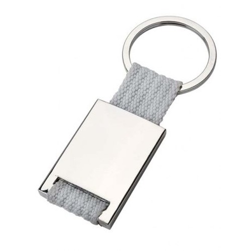 KEYCHAIN SATIN - NYLON GREY KEYCHAIN SATIN - NYLON GREY